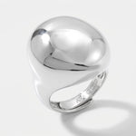 Anello in Argento 925 cerchio bombato liscio Collezione Amsterdam - BYSIMON gioielli
