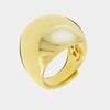 Anello in Argento 925 bombato liscio gold