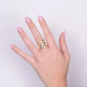 Anello in Argento 925 contrariè con punti luce