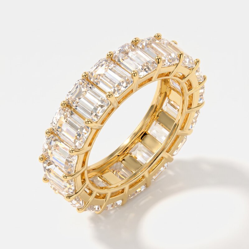 Anello in Argento 925 con cristalli trasparanti - BYSIMON gioielli