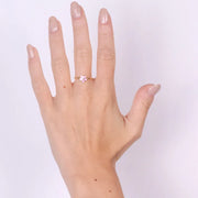 Anello in Argento 925 con fiore rosa