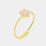Anello in Argento 925 con fiore rosa - BYSIMON gioielli