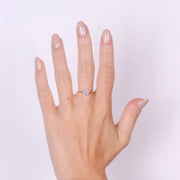 Anello in Argento 925 con fiore lilla