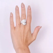 Anello in Argento 925 con intreccio di zirconi