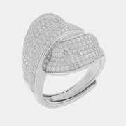 Anello in Argento 925 con intreccio di zirconi