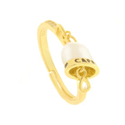 Anello in Argento 925 con scritta capri bianca