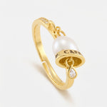 Anello in Argento 925 con scritta capri bianca