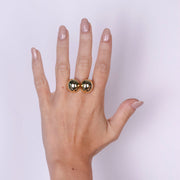 Anello in Argento 925 con semicechi pieni