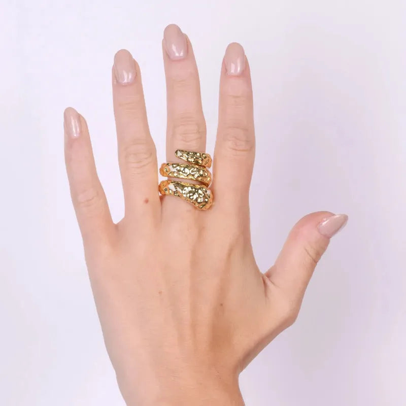 Anello in Argento 925 a forma di serpente