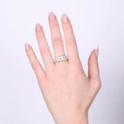 Anello in Argento 925 con zirconi trasparenti