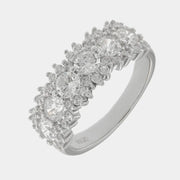 Anello in Argento 925 con zirconi trasparenti