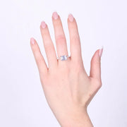 Anello in Argento 925 con zirconi trasparenti