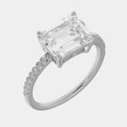 Anello in Argento 925 con zirconi trasparenti