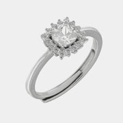 Anello in Argento 925 con zirconi trasparenti