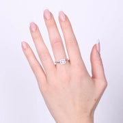 Anello in Argento 925 con zircone rosa