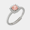 Anello in Argento 925 con zircone rosa