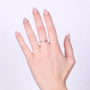 Anello in Argento 925 con fiore amaranto