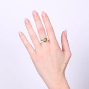 Anello in Argento 925 con zirconi colorati