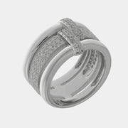 Anello in Argento 925 a fascia con zirconi