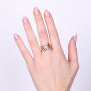 Anello in Argento 925 con zirconi colorati