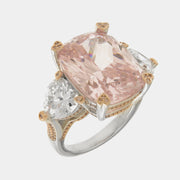 Anello in Argento 925 con zircone rosa