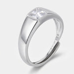 Anello in Argento 925 chevalier con punto luce Collezione Hanoi - BYSIMON gioielli