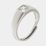 Anello in Argento 925 chevalier con punto luce Collezione Hanoi - BYSIMON gioielli