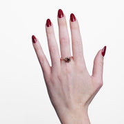 Anello in Argento 925  fiore e cristalli