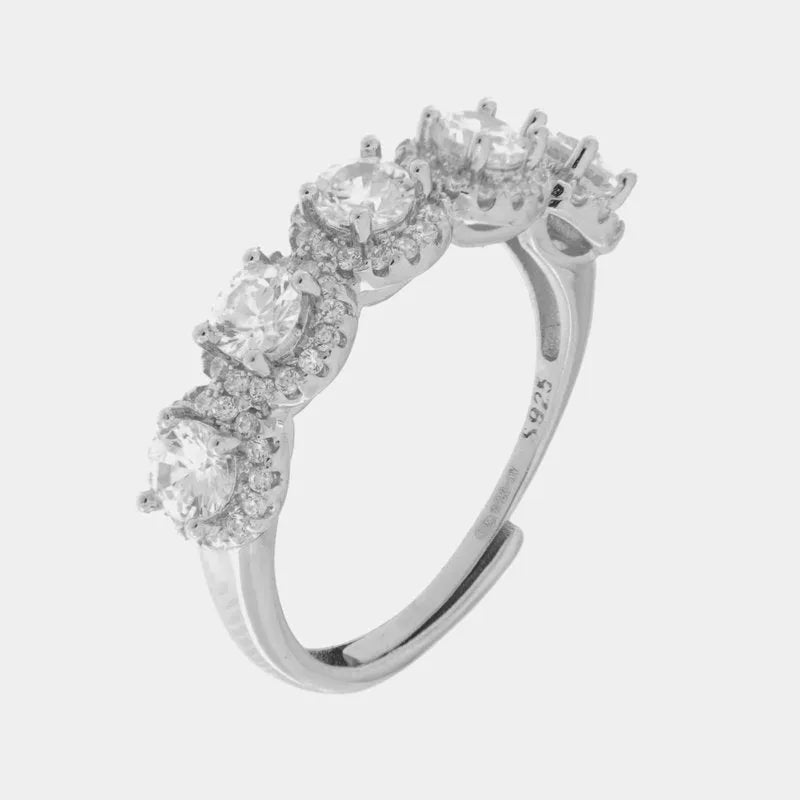 Anello in Argento 925 pavè Collezione Hanoi - BYSIMON gioielli