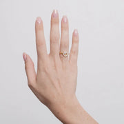 Anello in Argento 925 fiore intrecciato rosa