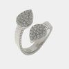 Anello in Argento 925 contrariè goccia