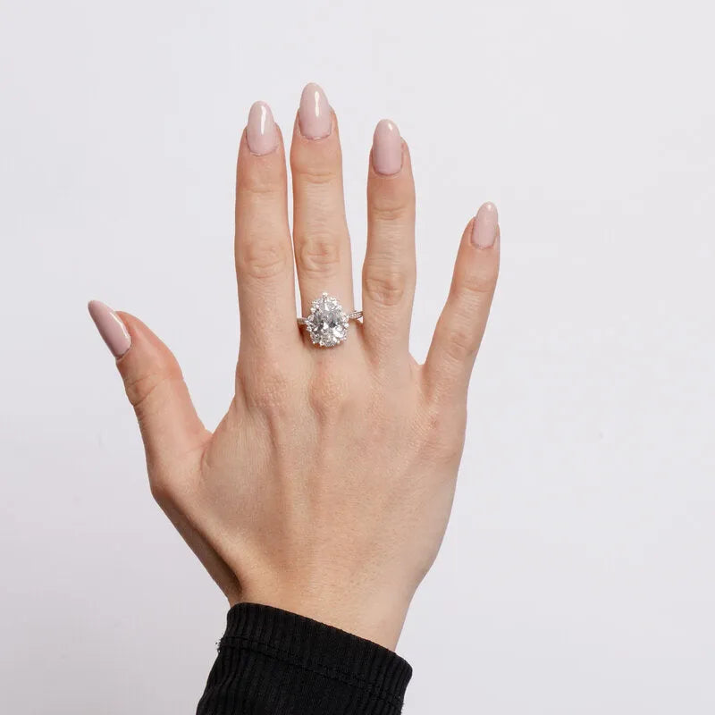 Anello in Argento 925 solitario ovale