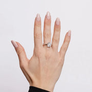 Anello in Argento 925 solitario quadrato