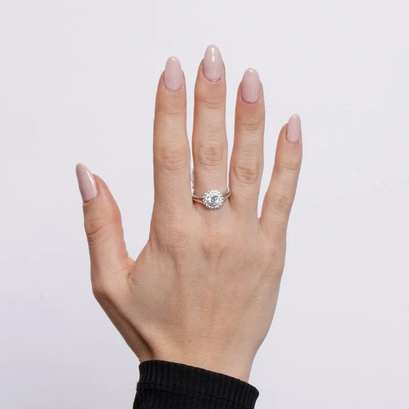 Anello in Argento 925 kate con zirconi