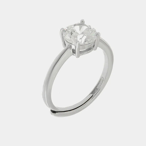 Anello in Argento 925 solitario - BYSIMON gioielli