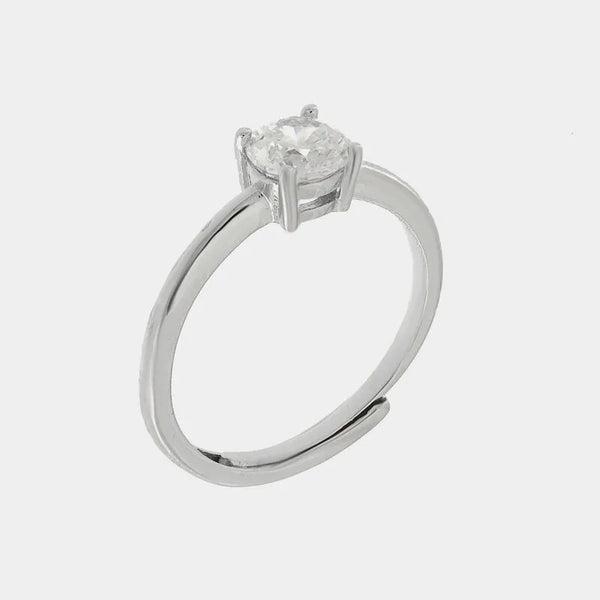 Anello in Argento 925 solitario - BYSIMON gioielli