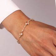 Bracciale in Argento 925 con giro di cristalli