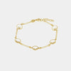 Bracciale in Argento 925 con giro di cristalli