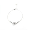 Bracciale in Argento 925 con cuore zirconato e punti luce laterali