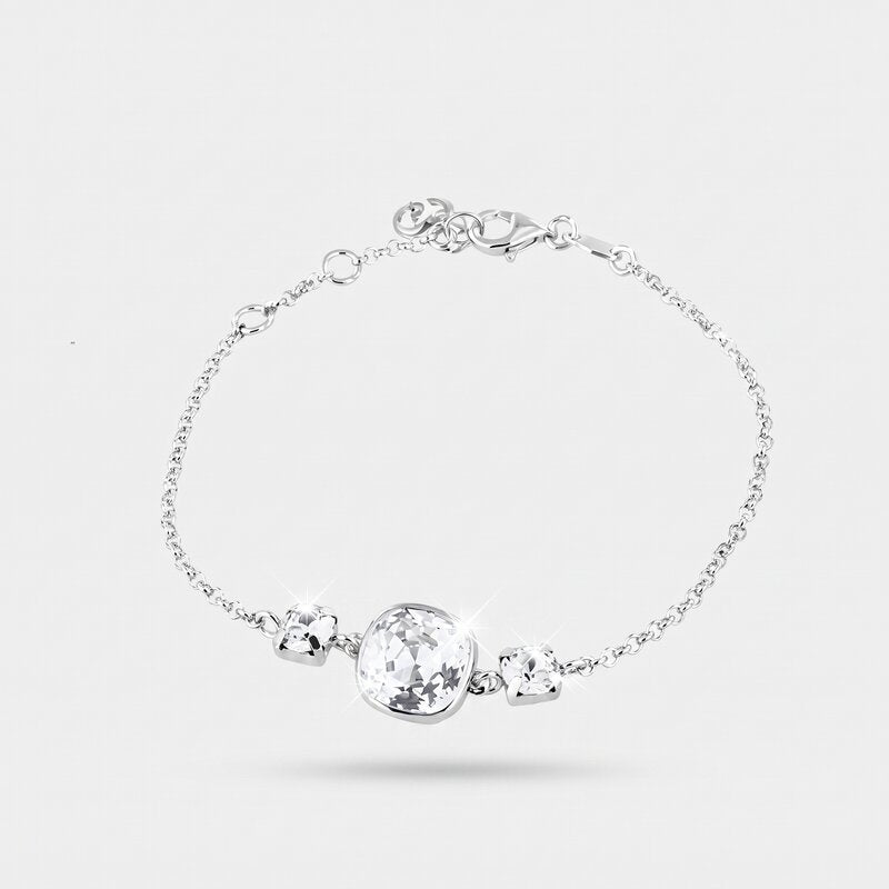 Bracciale in Argento 925 con trio di cristalli bianchi - BYSIMON gioielli