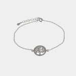 Bracciale in Argento 925 con albero della vita e zirconi bianchi Collezione Barcellona - BYSIMON gioielli