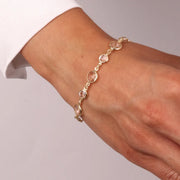 Bracciale in Argento 925 con giro di cristalli