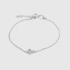 Bracciale in Argento 925 croce e cristalli