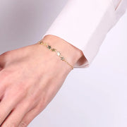 Bracciale in Argento 925 con serie di stelle lisce