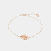 Bracciale in Argento 925 con conchiglia centrale liscia