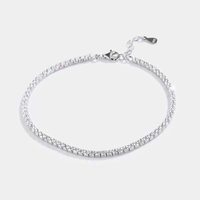 Bracciale in Argento 925 tennis con zirconi bianchi - BYSIMON gioielli