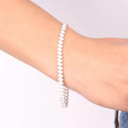 Bracciale in Argento 925 in zirconi bianchi
