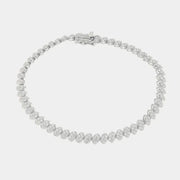 Bracciale in Argento 925 in zirconi bianchi