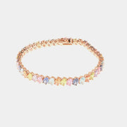 Bracciale in Argento 925 in zirconi multicolor