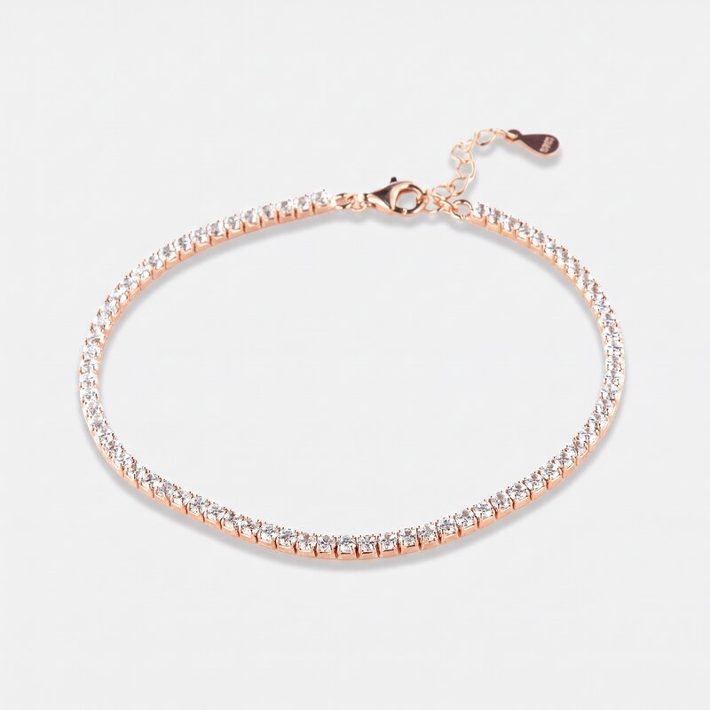 Bracciale in Argento 925 tennis con zirconi bianchi - BYSIMON gioielli